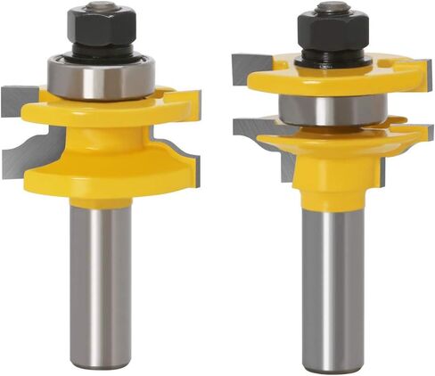 GAFeng Ogee السكك الحديدية والنمط مع Backcutter أثار لوحة خزانة الباب 3 بت راوتر بت مجموعة 1/2 بوصة عرقوب in Kuwait