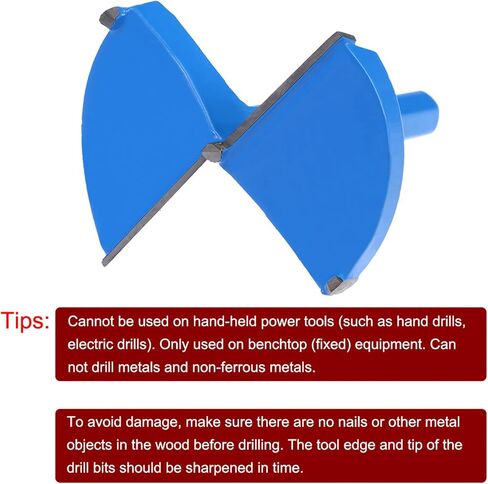 uxcell Forstner Drill Bits, 45mm, 42mm Tungsten Carbide Wood Hole Saw Auger Opener Woodworking Hinge Hole Drilling Boring Bit Cutter in Saudi Arabia
