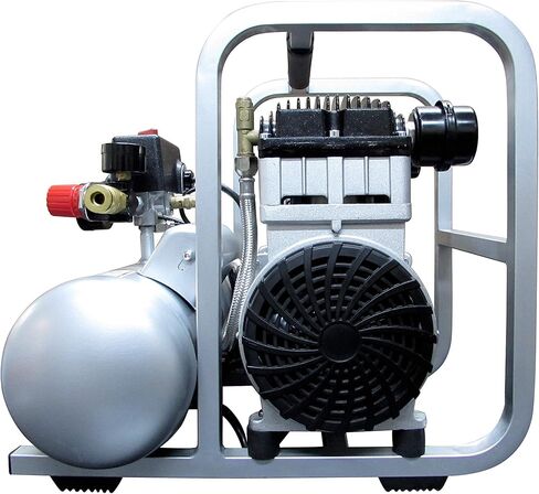 مجموعة كاليفورنيا اير تولز 1620S فائقة الهدوء وخالية من الزيوت 2.0 كجم، 0.5 لتر ضاغط هواء ستيل تانك in Kuwait