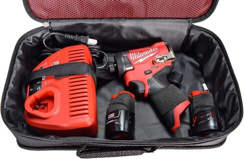 Milwaukee 3453-22 12V Fuel 1/4" Cordless Hex Impact Driver Kit with (2) 2.0Ah Lithium Ion Batteries, Charger & Tool Bag in Saudi Arabia