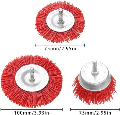 HomeSoGood Wire Wheel Brush Rustremoval Wood Polishing 1/4(02) in Saudi Arabia