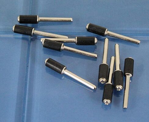 Bioristar 1/4 بوصة حامل طبلة رمل مطاطي، أربطة مطاطية لطبلة الصنفرة مع ساق 1/8 بوصة لحامل الطبل الرملي، أداة دوارة 12 قطعة in Kuwait