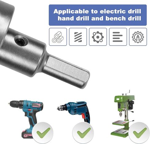 Kweetle Upgraded 13 Pcs TCT Hole Saw Kit, Tungsten Carbide Tipped Hole Cutter Set with Titanium-Plated Pilot Drill bit for Metal, Stainless Steel, Iron, Wood, Plastic in Saudi Arabia