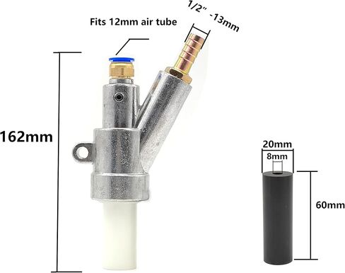 Sand Blaster Gun Boron Carbide Nozzle Air Sandblaster Gun Kits Sand Blasting Gun Quick Connector Sandblasting Gun Rust Dust Remove (60 * 20 * 8mm Tip) in Kuwait