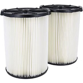 Ridgid VF4200 Genuine Replacement 1-Layer Everyday Dirt Wet/Dry Vac Filter for Ridgid 5-20 Gallon Vacuums (2 pack VF4000) in Kuwait