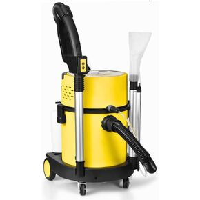 سانيت ماكس SM20 مكنسة كهربائية للشامبو الجاف الرطب، فلتر هيبا، 5.28 جالون شوب فاك، أصفر in Kuwait