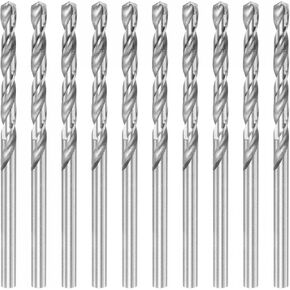 uxcell 10 Pcs 3.95mm HSS(High Speed Steel) W6542 Micro Drill Bits, Fully Ground Jobber 74mm Length Drill Bit for Mild Steel Copper Aluminum in Kuwait