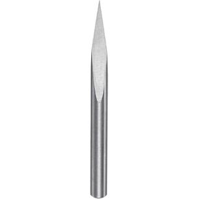 HARFINGTON Engraving CNC Router Bit 1/8" 3.175mm Shank 0.2mm Tip 20 Degree Solid Carbide 3 Flutes with Plastic Box for Wood Acrylic PVC MDF Plastic in Saudi Arabia