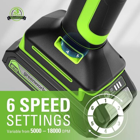Greenworks 24V Cordless Multi-Tool, Oscillating Tool for Cutting/Nailing/Scraping/Sanding with 6 Variable Speed Control, 2.0Ah Battery and 2A Charger Included in Saudi Arabia
