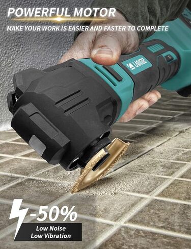 Cordless Oscillating Tool Kits，Oscillating Multitool with a 21V 4.0Ah Battery,Max 22000 OPM, 6 Variable Speed & 4°Oscillating Angle. for Cutting Wood/Nail/Scraping/Sanding in Kuwait