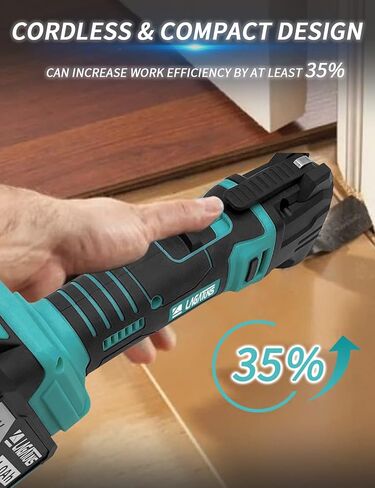 Cordless Oscillating Tool Kits，Oscillating Multitool with a 21V 4.0Ah Battery,Max 22000 OPM, 6 Variable Speed & 4°Oscillating Angle. for Cutting Wood/Nail/Scraping/Sanding in Kuwait