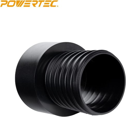 POWERTEC 70185-P2 محول توصيل سريع لمجموعة الغبار الملولب، منفذ 4 بوصة إلى خرطوم توصيل 3 بوصة، 2 قطعة in Kuwait