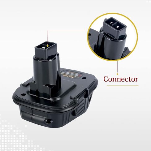 Volt1799 2-Packs 18V to 20V Adapter for Dewalt DCA1820, Compatible with Dewalt 18V Tools, Convert DCB205 to DC9096 DW9096 DC9098 in Kuwait
