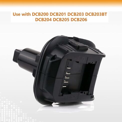 Volt1799 2-Packs 18V to 20V Adapter for Dewalt DCA1820, Compatible with Dewalt 18V Tools, Convert DCB205 to DC9096 DW9096 DC9098 in Kuwait