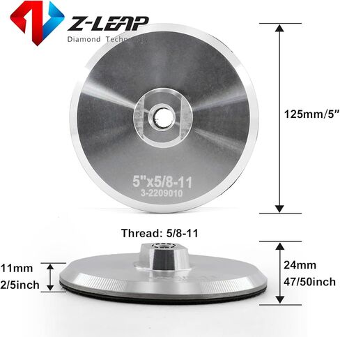 Aluminum Backer Pad 4 Inch Back Holder for Grinder Sander Polishing Pads Stone Arbor 5/8" 11 in Kuwait