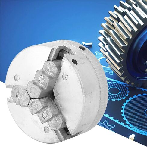 M12x1 3‑Jaw Chuck, Z011 Zinc Alloy 3‑Jaw Chuck for Mini Metal Lathe Chuck Self Centering Lathe Chuck Power Lathe Accessories in Saudi Arabia