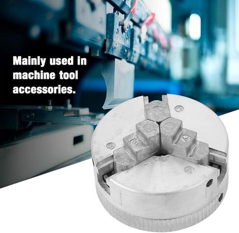 M12x1 3‑Jaw Chuck, Z011 Zinc Alloy 3‑Jaw Chuck for Mini Metal Lathe Chuck Self Centering Lathe Chuck Power Lathe Accessories in Saudi Arabia
