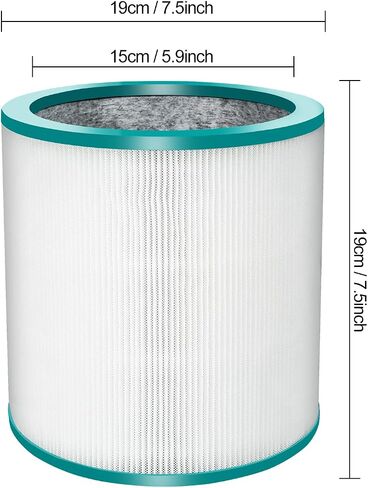 VBK HEPA Air Purifier Filter Replacements for Dyson Tower Purifier Pure Cool Link TP01, TP02, TP03, BP01, Compare to Part # 968126-03 in Saudi Arabia