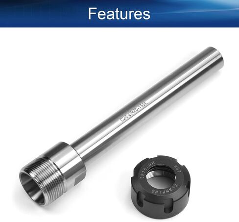 Auniwaig Router Collet Chuck Extension Rod C20 ER25 100L Straight CNC Milling Tool Holder 42CrMo 1Pcs in Kuwait