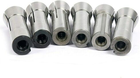 8MILELAKE 6pcs 1/8-3/4 inches Precision R8 Collets Set Mill Chuck Holder Kit in Saudi Arabia
