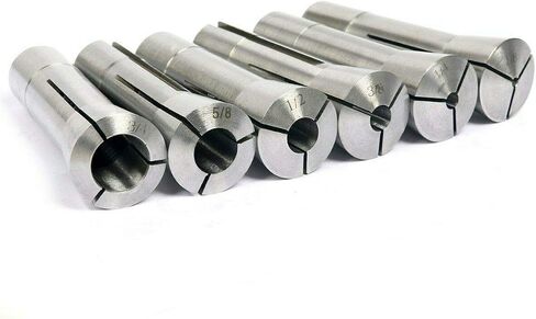 8MILELAKE 6pcs 1/8-3/4 inches Precision R8 Collets Set Mill Chuck Holder Kit in Saudi Arabia