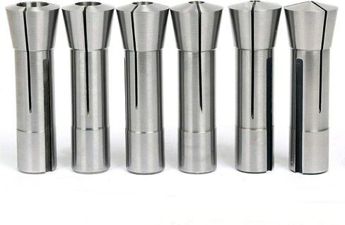 8MILELAKE 6pcs 1/8-3/4 inches Precision R8 Collets Set Mill Chuck Holder Kit in Saudi Arabia