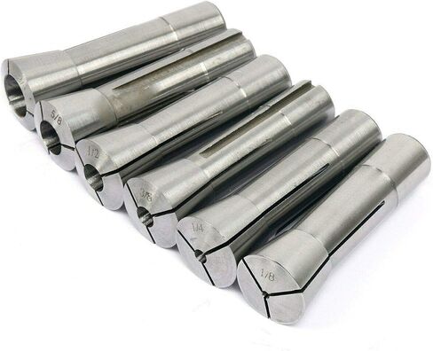 8MILELAKE 6pcs 1/8-3/4 inches Precision R8 Collets Set Mill Chuck Holder Kit in Saudi Arabia