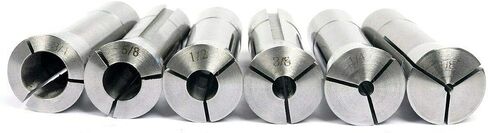 8MILELAKE 6pcs 1/8-3/4 inches Precision R8 Collets Set Mill Chuck Holder Kit in Saudi Arabia