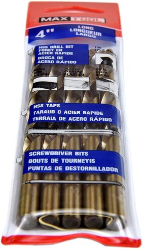 MAXTOOL 9/32 "5 قطع متطابقة من الكوبالت بطول المثقاب HSS M35 لقم الثقب الملتوي بالكامل الأرض الذهبية المستقيمة؛ JBF35G10R18E5 in Kuwait