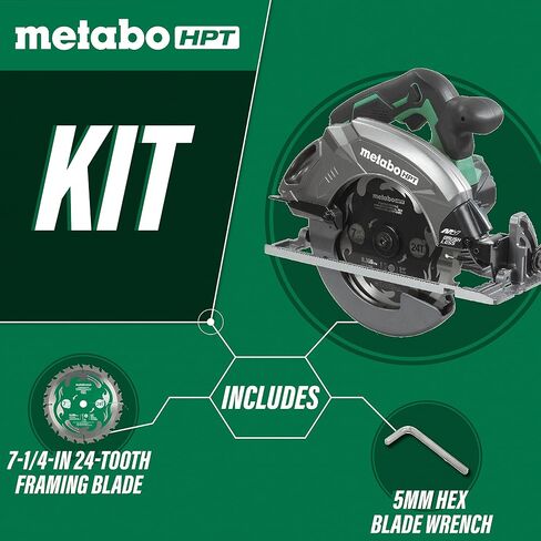 Metabo HPT 36V MultiVolt™ Cordless Circular Saw | 7-1/4-in | Tool Body Only | C3607DAQ4 in Saudi Arabia