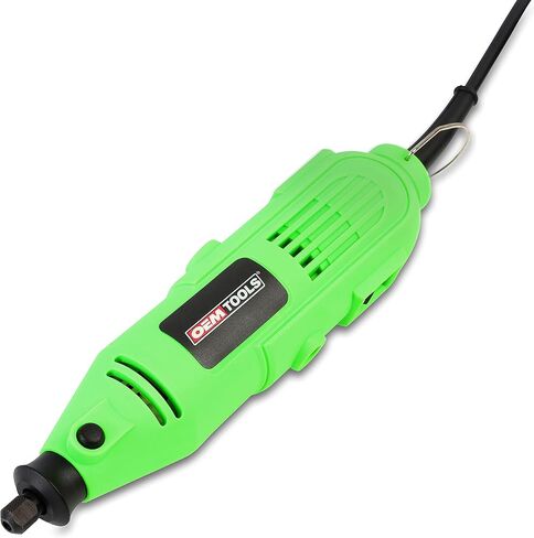 أداة دوارة OEMTOOLS 24664 مع مجموعة ملحقات مكونة من 35 قطعة، مجموعة أدوات دوارة باللونين الأخضر والأسود، مجموعة أدوات متعددة وآلة صنفرة، أداة دوارة سلكية in Kuwait