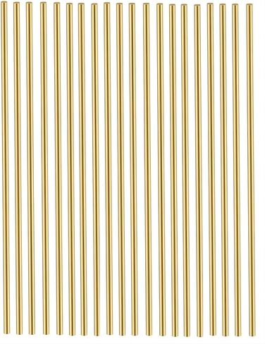 قضيب مستدير من النحاس الصلب، صناعة يدوية، مخزون شريط المخرطة، قطر 5/64 بوصة، طول 12 بوصة (20 قطعة) in Kuwait