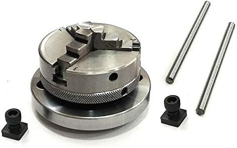 65 mm- 3 Jaws Self Centering Chuck with Back Plate & T-nuts for Milling in Kuwait