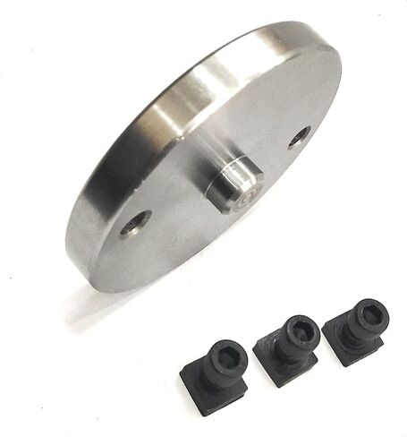 65 mm- 3 Jaws Self Centering Chuck with Back Plate & T-nuts for Milling in Kuwait