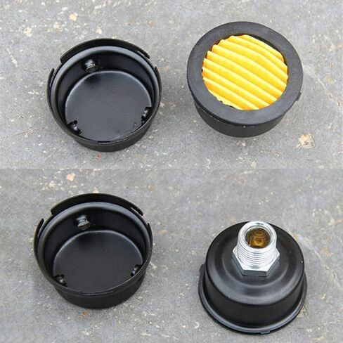 TWAITU HL018200AV Air Compressor Silencer Filter Metal Air Compressor Intake Filter Sound Muffler Silencer 20mm Thread (1/2"PT 20mm) in Saudi Arabia