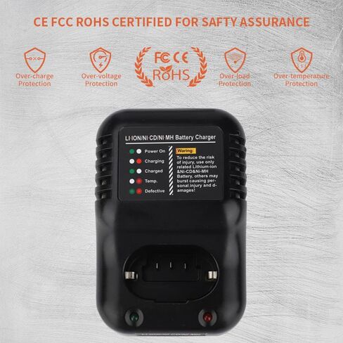 شاحن بطارية 900476 902667 900200 متوافق مع بطارية Paslode Li-ion وNi-CD وNi-MH 404717 B20544E BCPAS-404717 404400 900400 900420 إلخ in Saudi Arabia