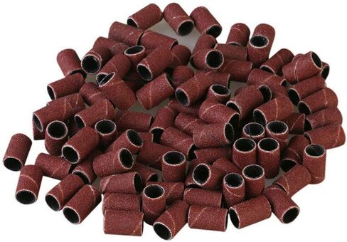 100 Pcs Drum Sanding Sleeves #400 Grit with 2 Pcs Drum Mandrels for Rotary Tools in Saudi Arabia