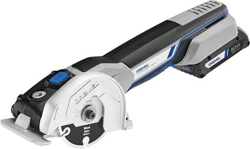 Dremel US20V-01 Compact Circular Saw Tool Kit with (1) 20V Battery, (3) Cutting Wheels & Storage Bag - 15,000 RPM - Ideal for Flush Cutting, Plunge Cutting and Surface Preparation in Saudi Arabia