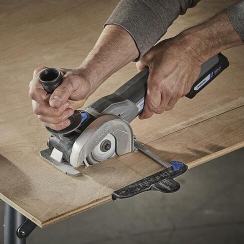 Dremel US20V-01 Compact Circular Saw Tool Kit with (1) 20V Battery, (3) Cutting Wheels & Storage Bag - 15,000 RPM - Ideal for Flush Cutting, Plunge Cutting and Surface Preparation in Saudi Arabia