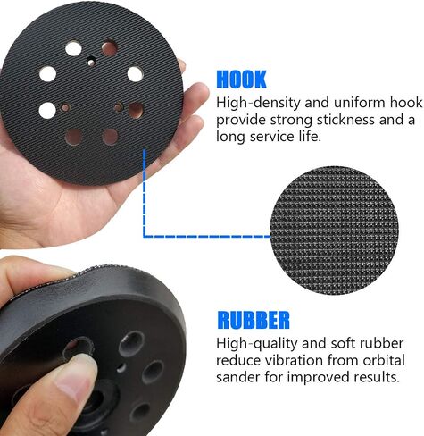 5 Inch 8 hole Hook and Loop Sander Pad for Porter Cable 343,343K,343VS,343VSK, 390K, 382, 27708, 27707, 25708, Random Orbit Sanders in Saudi Arabia