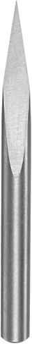 HARFINGTON Engraving CNC Router Bit 1/8" 3.175mm Shank 0.2mm Tip 20 Degree Solid Carbide 3 Flutes with Plastic Box for Wood Acrylic PVC MDF Plastic in Saudi Arabia