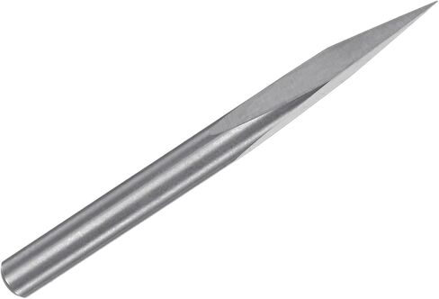 HARFINGTON Engraving CNC Router Bit 1/8" 3.175mm Shank 0.2mm Tip 20 Degree Solid Carbide 3 Flutes with Plastic Box for Wood Acrylic PVC MDF Plastic in Saudi Arabia