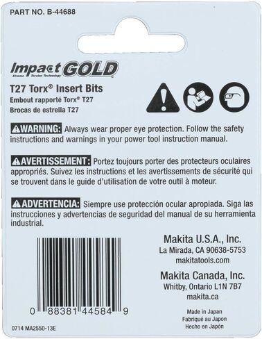 Makita B-44650 Impact GOLD® #15 Torx Insert Bit, 2/pk in Saudi Arabia