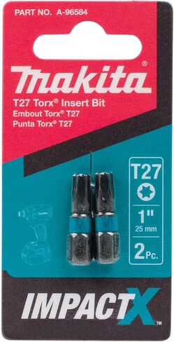 Makita A-96584 Impactx T27 Torx 1″ Insert Bit, 2 Pack in Saudi Arabia