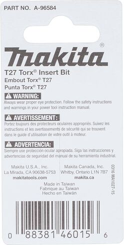 Makita A-96584 Impactx T27 Torx 1″ Insert Bit, 2 Pack in Saudi Arabia