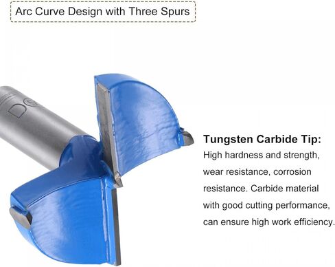 uxcell Tungsten Carbide Forstner Drill Bit Set 55mm 60mm, Woodworking Wood Hole Opener Hinge Hole Drilling Boring Bit Cutter in Saudi Arabia