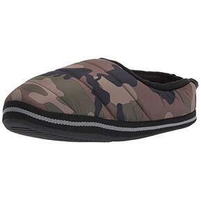 Weatherproof Men's Nylon Puffer Camping Slipper Indoor/Outdoor House Shoe with Collapsible Back in Saudi Arabia
