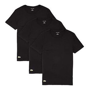 Lacoste Men's 100% Cotton Regular Fit Crew Neck Undershirt, 3-Pack in Kuwait