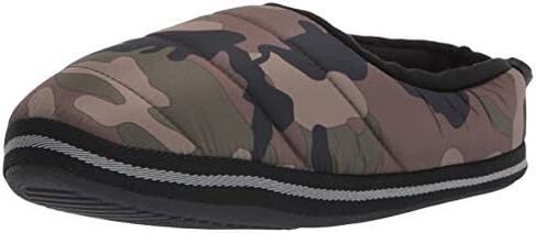 Weatherproof Men's Nylon Puffer Camping Slipper Indoor/Outdoor House Shoe with Collapsible Back in Saudi Arabia