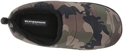 Weatherproof Men's Nylon Puffer Camping Slipper Indoor/Outdoor House Shoe with Collapsible Back in Saudi Arabia